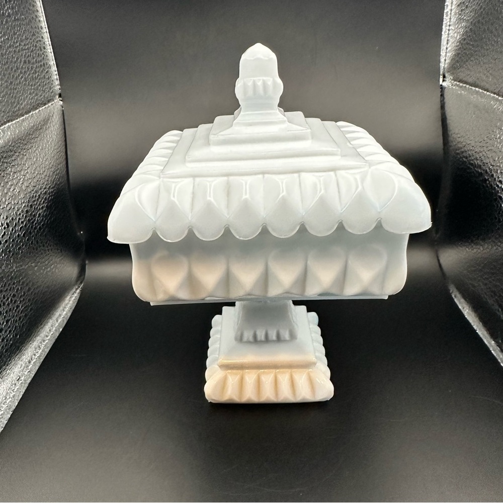 Milk Glass Candy dish - Picture 2 of 9